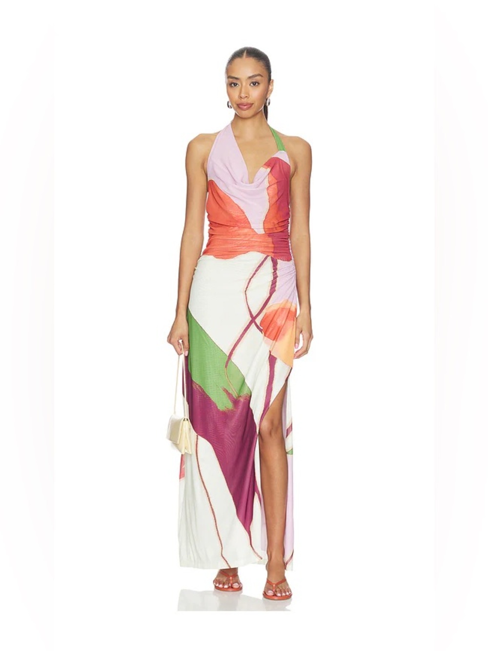 Anthropologie Sovere Studio Kalea Halter Dress Small Mesh